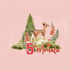 *SET* Bio-Jersey MONATS- Panel 1-12 Monate, Im Wald -Outlet STOFFWELTEN Store set bio jersey monats panel 1 12 monate im wald9