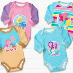 *SET* Bio-Jersey MONATS- Panel 1-12 Monate, Meerjungfrau -Outlet STOFFWELTEN Store set bio jersey monats panel 1 12 monate meerjungfrau3