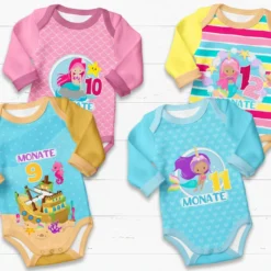 *SET* Bio-Jersey MONATS- Panel 1-12 Monate, Meerjungfrau -Outlet STOFFWELTEN Store set bio jersey monats panel 1 12 monate meerjungfrau4