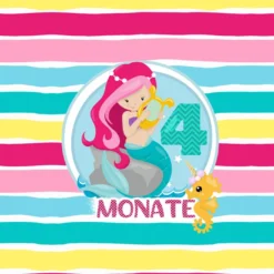 *SET* Bio-Jersey MONATS- Panel 1-12 Monate, Meerjungfrau -Outlet STOFFWELTEN Store set bio jersey monats panel 1 12 monate meerjungfrau8