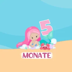 *SET* Bio-Jersey MONATS- Panel 1-12 Monate, Meerjungfrau -Outlet STOFFWELTEN Store set bio jersey monats panel 1 12 monate meerjungfrau9