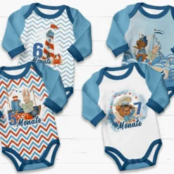 *SET* Bio-Jersey MONATS- Panel 1-12 Monate, Over The Sea -Outlet STOFFWELTEN Store set bio jersey monats panel 1 12 monate over the sea3