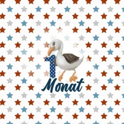 *SET* Bio-Jersey MONATS- Panel 1-12 Monate, Over The Sea -Outlet STOFFWELTEN Store set bio jersey monats panel 1 12 monate over the sea5