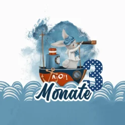 *SET* Bio-Jersey MONATS- Panel 1-12 Monate, Over The Sea -Outlet STOFFWELTEN Store set bio jersey monats panel 1 12 monate over the sea7