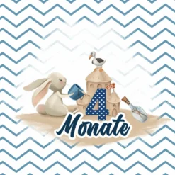 *SET* Bio-Jersey MONATS- Panel 1-12 Monate, Over The Sea -Outlet STOFFWELTEN Store set bio jersey monats panel 1 12 monate over the sea8