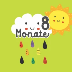 *SET* Bio-Jersey MONATS- Panel 1-12 Monate, Regenbogen -Outlet STOFFWELTEN Store set bio jersey monats panel 1 12 monate regenbogen12