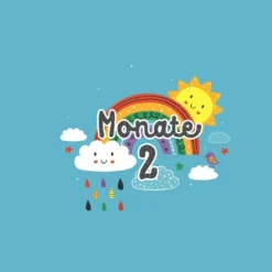 *SET* Bio-Jersey MONATS- Panel 1-12 Monate, Regenbogen -Outlet STOFFWELTEN Store set bio jersey monats panel 1 12 monate regenbogen6