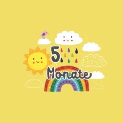 *SET* Bio-Jersey MONATS- Panel 1-12 Monate, Regenbogen -Outlet STOFFWELTEN Store set bio jersey monats panel 1 12 monate regenbogen9