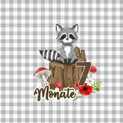 *SET* Bio-Jersey MONATS- Panel 1-12 Monate, Rehkitz -Outlet STOFFWELTEN Store set bio jersey monats panel 1 12 monate rehkitz11