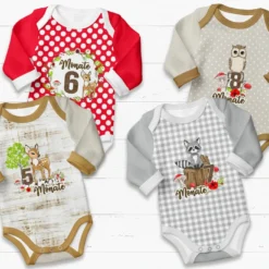 *SET* Bio-Jersey MONATS- Panel 1-12 Monate, Rehkitz -Outlet STOFFWELTEN Store set bio jersey monats panel 1 12 monate rehkitz3