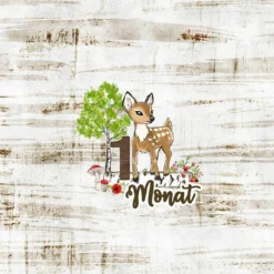 *SET* Bio-Jersey MONATS- Panel 1-12 Monate, Rehkitz -Outlet STOFFWELTEN Store set bio jersey monats panel 1 12 monate rehkitz5