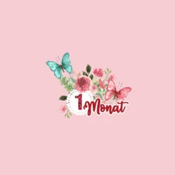 *SET* Bio-Jersey MONATS- Panel 1-12 Monate, Schmetterlinge -Outlet STOFFWELTEN Store set bio jersey monats panel 1 12 monate schmetterlinge5