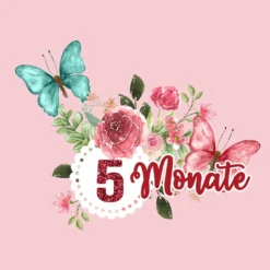 *SET* Bio-Jersey MONATS- Panel 1-12 Monate, Schmetterlinge -Outlet STOFFWELTEN Store set bio jersey monats panel 1 12 monate schmetterlinge9