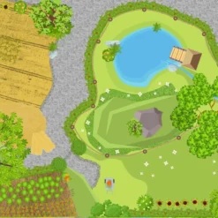 Spieldecke Bauernhof, Spielteppich Auf Hochwertiger, ägyptischer Baumwolle -Outlet STOFFWELTEN Store spieldecke bauernhof spielteppich auf hochwertiger aegyptischer baumwolle5