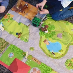 Spieldecke Bauernhof, Spielteppich Auf Hochwertiger, ägyptischer Baumwolle -Outlet STOFFWELTEN Store spieldecke bauernhof spielteppich auf hochwertiger aegyptischer baumwolle7
