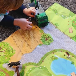 Spieldecke Bauernhof, Spielteppich Auf Hochwertiger, ägyptischer Baumwolle -Outlet STOFFWELTEN Store spieldecke bauernhof spielteppich auf hochwertiger aegyptischer baumwolle9