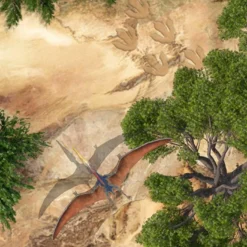 Spieldecke Dinosaurier-Welt, Spielteppich Auf Hochwertiger, ägyptischer Baumwolle -Outlet STOFFWELTEN Store spieldecke dinosaurier welt spielteppich auf hochwertiger aegyptischer baumwolle10