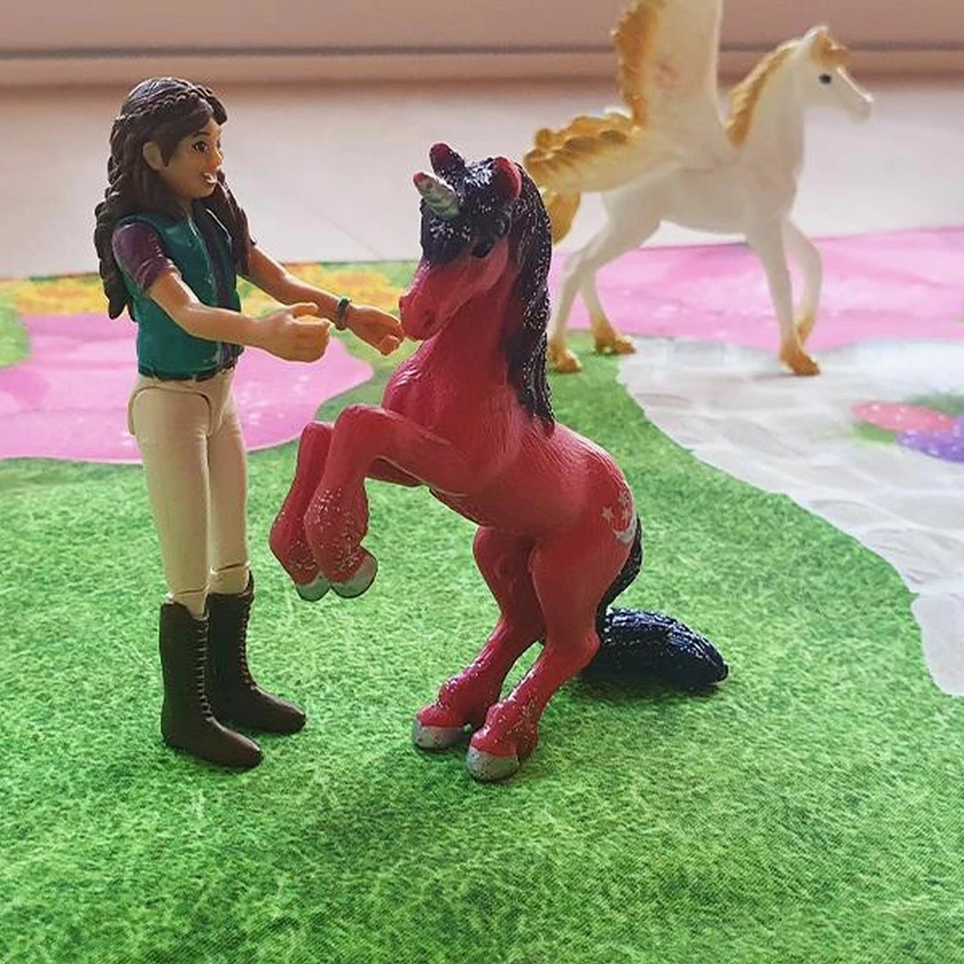 Spieldecke Feenwelt, Einhorn, Elfen, Spielteppich Auf Hochwertiger, ägyptischer Baumwolle 7 Spieldecke Feenwelt, Einhorn, Elfen, Spielteppich Auf Hochwertiger, ägyptischer Baumwolle – Bild 7