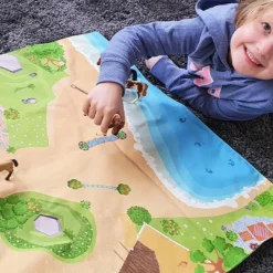 Spieldecke Pferdewelt, Spielteppich Auf Hochwertiger, ägyptischer Baumwolle -Outlet STOFFWELTEN Store spieldecke pferdewelt spielteppich auf hochwertiger aegyptischer baumwolle6