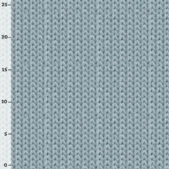 Strickoptik Blau, Native Woodland Babys, Kombistoff, Sommersweat