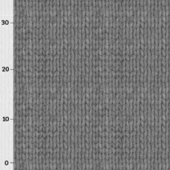 Strickoptik Grau Kombistoff (Gaming) Sommersweat