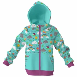 Sweatjacke, "don´t Worry - Be Happy" (Nähset)