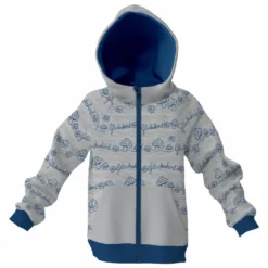 Sweatjacke, "Glückskind Blau" (Nähset)