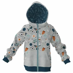 Sweatjacke, "Weltraum" (Nähset)
