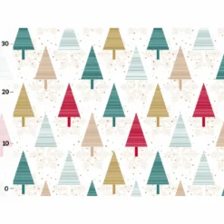 Tannenbäume Auf Hochwertiger, Super Weicher, ägyptischer Baumwolle, Weihnachten