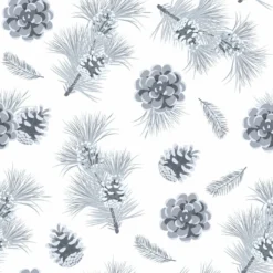 Tannenzapfen Auf Hochwertiger, Super Weicher, ägyptischer Baumwolle, Weihnachten