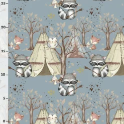 Waschbär, Native Woodland Babys, Kombistoff, Sommersweat