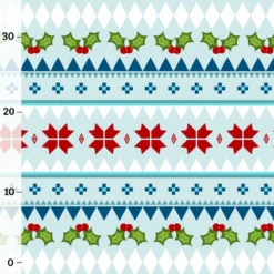 Weihnachtsmuster Kombistoff Sommersweat