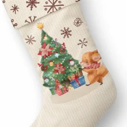 Weihnachtsstiefel (Nähset) Christmas Joy Beige -Outlet STOFFWELTEN Store weihnachtsstiefel naehset christmas joy beige 12