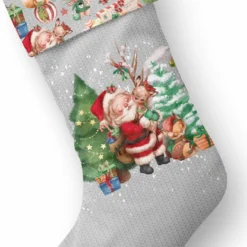 Weihnachtsstiefel (Nähset) Christmas Joy Grau -Outlet STOFFWELTEN Store weihnachtsstiefel naehset christmas joy grau 12