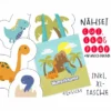 XL Cut, Sew & Play Nähset Inkl. Großer Tasche WUNSCHNAME Dinosaurier, Canvas,
