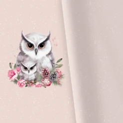 XL PANEL + Kombistoff, Eulen, Sommersweat