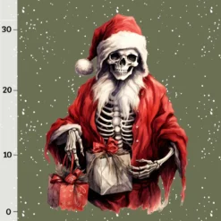 XL PANEL + Kombistoff, Skelett, Sommersweat -Outlet STOFFWELTEN Store xl panel kombistoff skelett sommersweat3