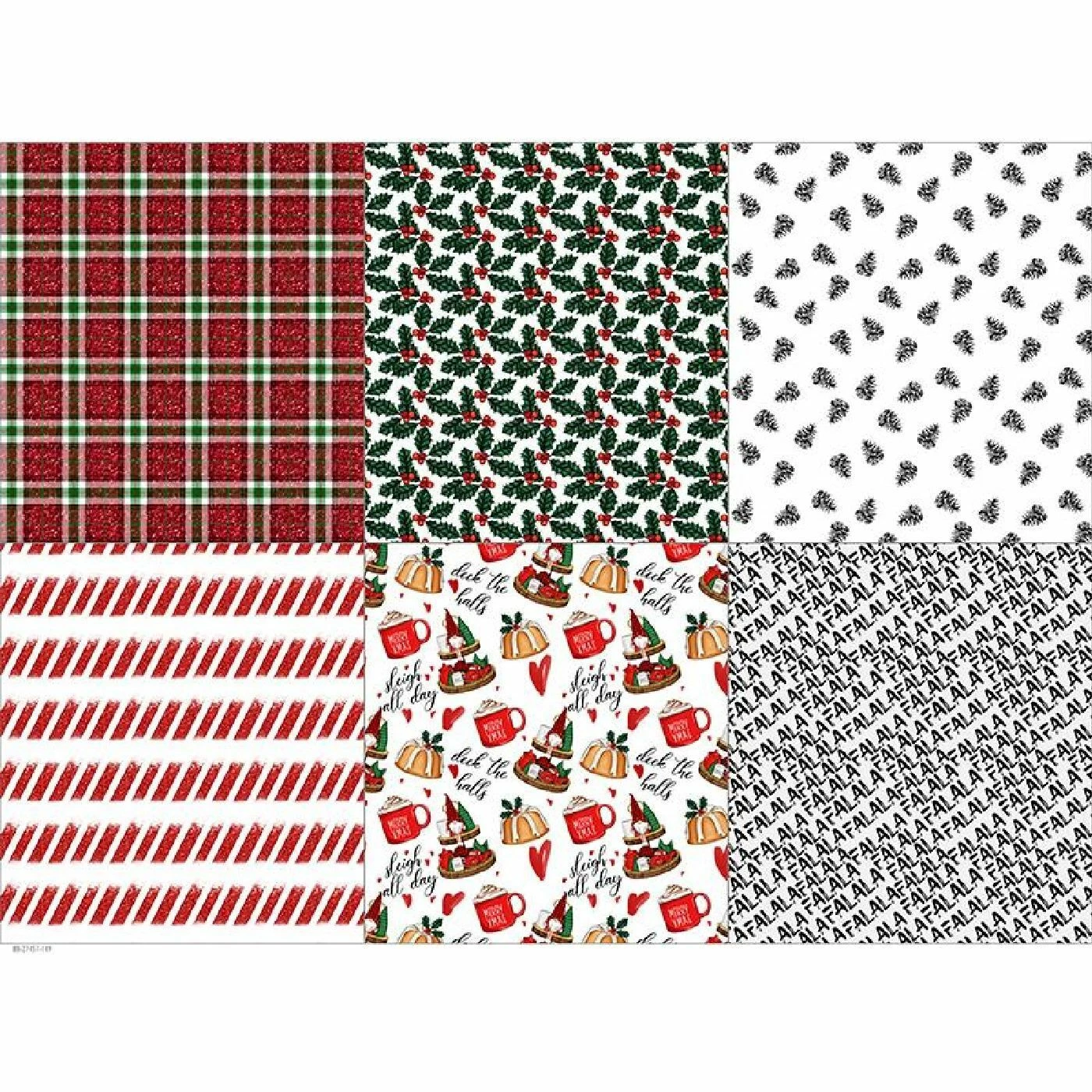 XL Patchworkpaket, 6 Designs, Christmas, Stoffpaket Baumwolle, Hochwertige Popeline 3 XL Patchworkpaket, 6 Designs, Christmas, Stoffpaket Baumwolle, Hochwertige Popeline – Bild 3