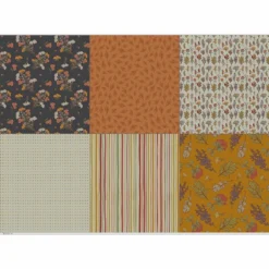 XL Patchworkpaket, 6 Designs, Herbst, Stoffpaket Baumwolle, Hochwertige Popeline -Outlet STOFFWELTEN Store xl patchworkpaket 6 designs herbst stoffpaket baumwolle hochwertige popeline3