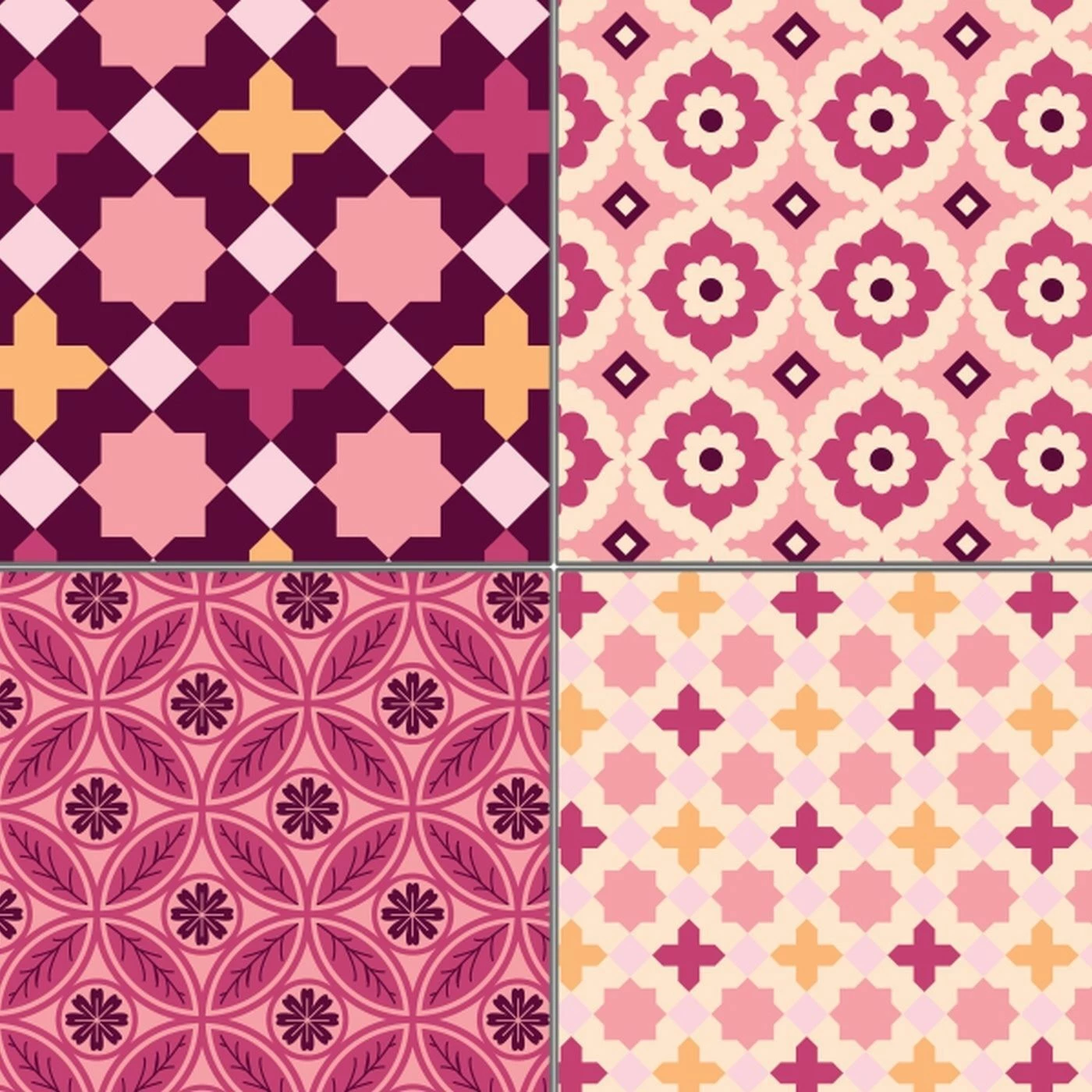 XL Patchworkpaket, 6 Designs, Muster, Stoffpaket Baumwolle, Hochwertige Popeline 2 XL Patchworkpaket, 6 Designs, Muster, Stoffpaket Baumwolle, Hochwertige Popeline – Bild 2