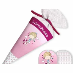 Schultüte Ahoi Kleines Mädchen, Nähset Mit Rohling 5 Schultüte Ahoi Kleines Mädchen, Nähset Mit Rohling -Outlet STOFFWELTEN Store xs 100063